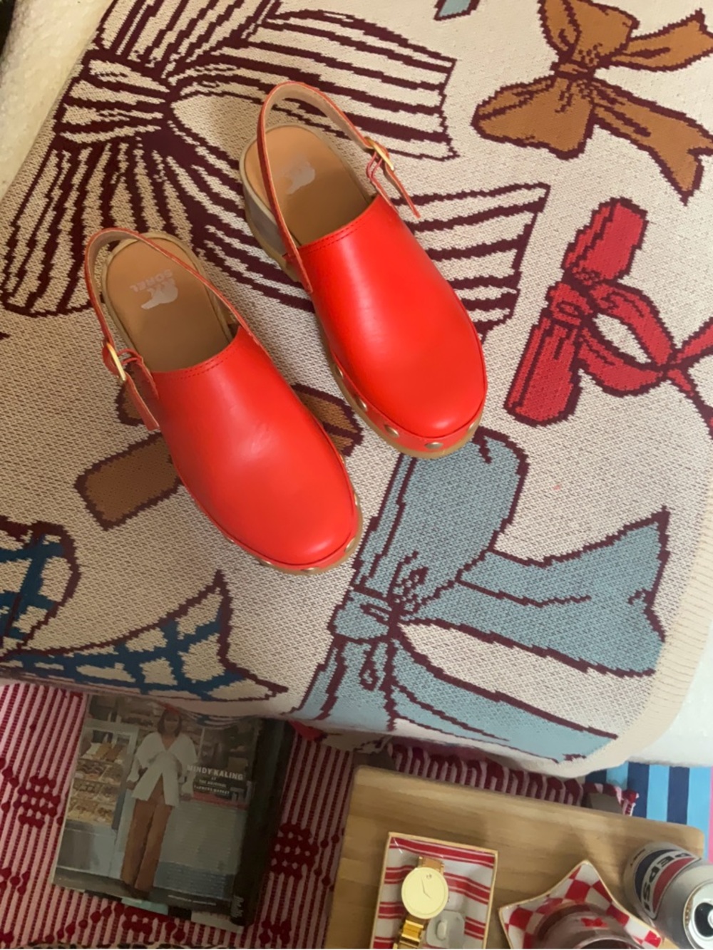 Sorel.Crimson Fire.🔥 Studded Slingback Clogs.Sorel’s Latest Spring Intro.8.5 - Picture 9 of 9